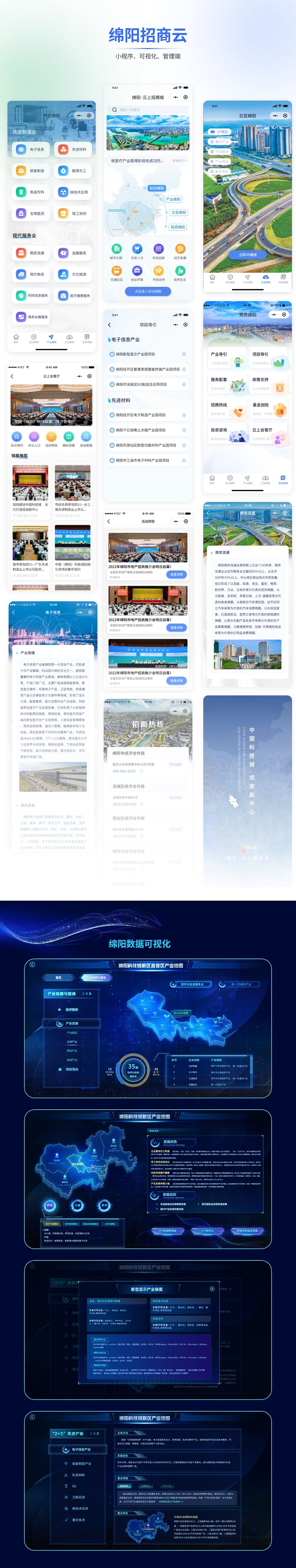 綿陽(yáng)市招商引資平臺(tái)+熱力圖